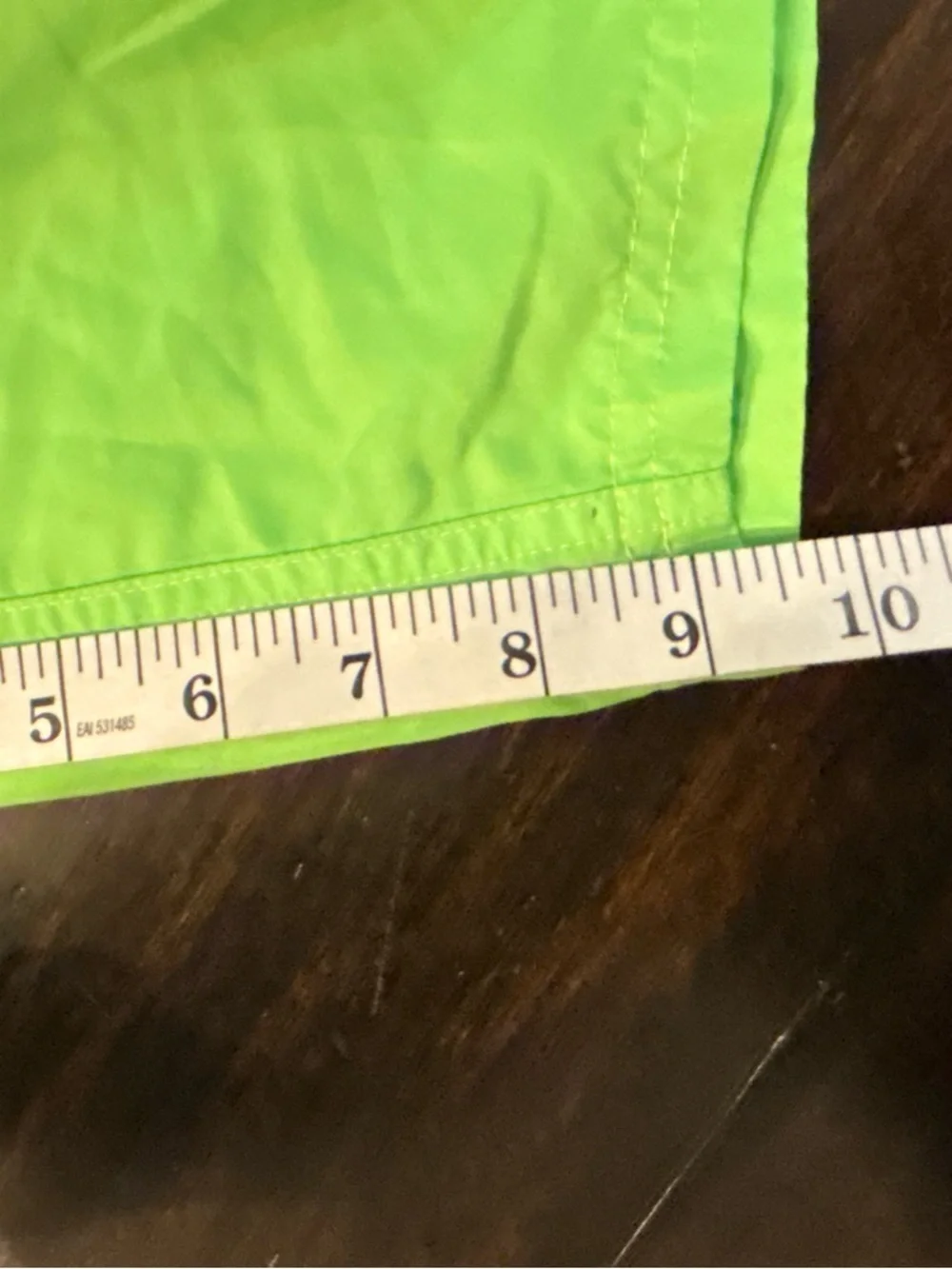 Nike Neon Green Kids' Athletic lined swim Shorts with Blue Swoosh size xl
